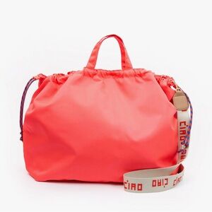 Clare V Sac Tout Neon Coral